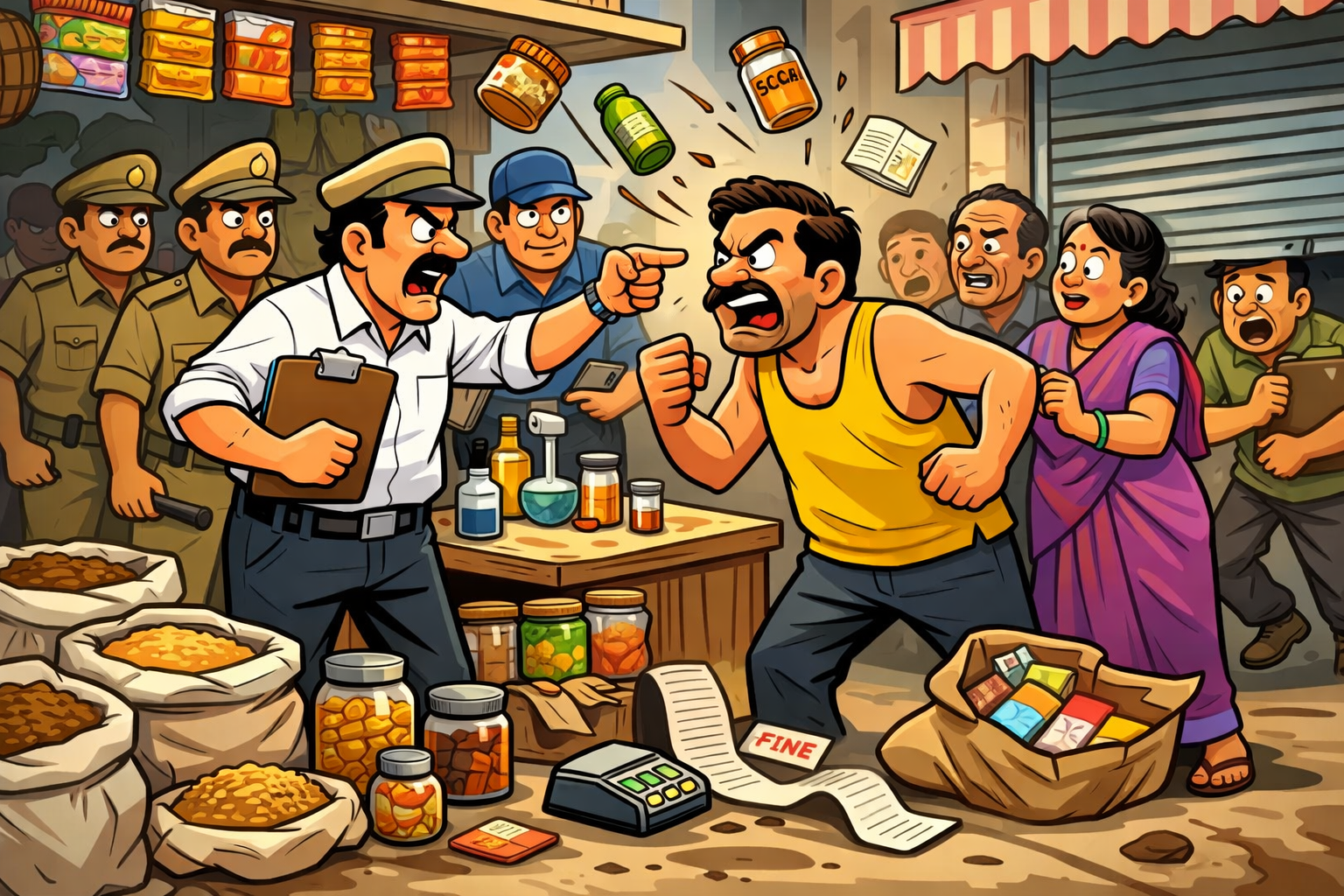 फतेहगंज पश्चिमी में फूड इंस्पेक्टर का ताबड़तोड़ एक्शन, परचूनी दुकानों में मचा हड़कंप!